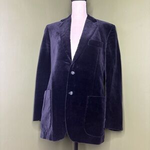 Vintage monseur Lauro black velvet blazer 40